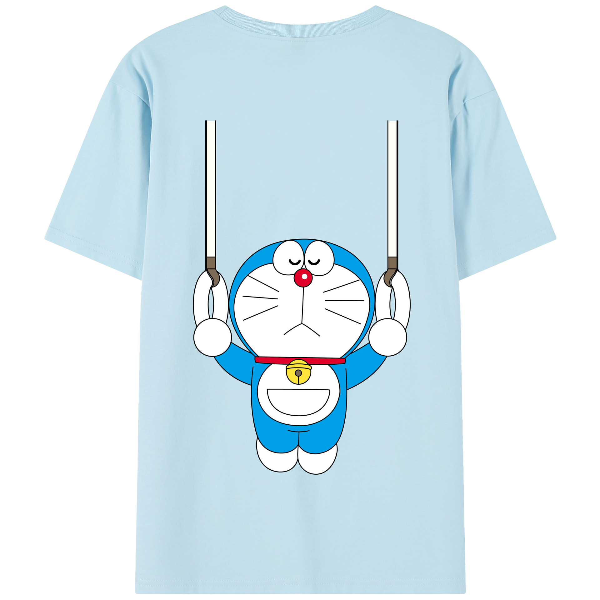 （画像用） ドラえもん Doraemon 綿100％半袖Tシャツ（背面プリント）